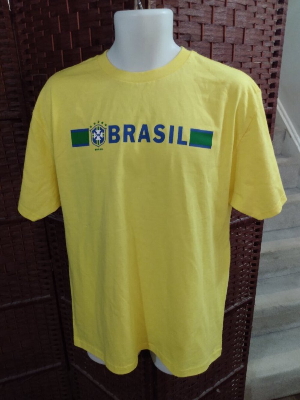 Vintage Nike Y2K Brazil Soccer T Shirt Medium Brasil Football World Cup - Picture 1 of 3